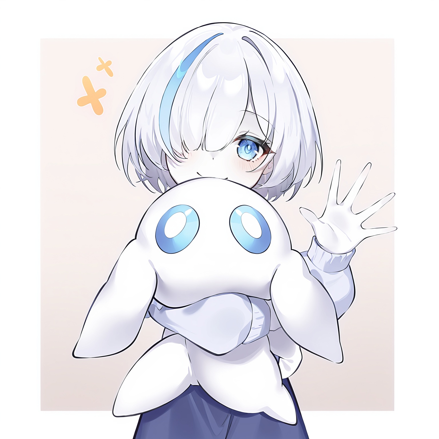 tbsmol,  smile,  holding plushie on Tensor.Art