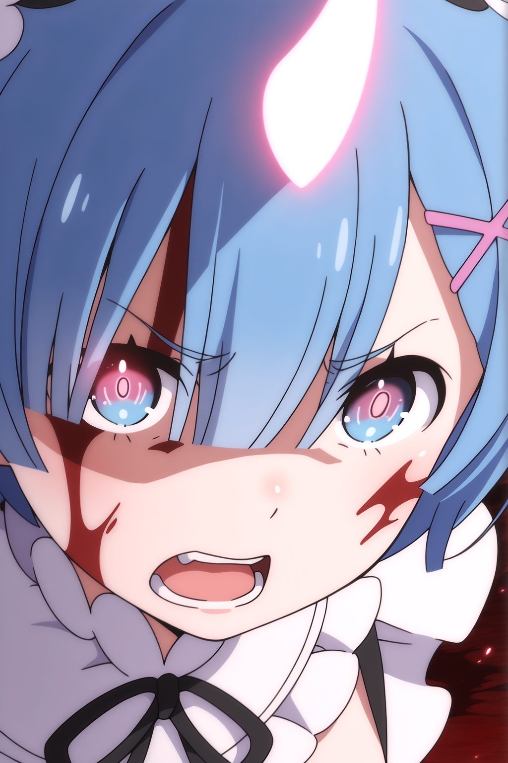 rem (re:zero),  1girl,  blue hair on Tensor.Art