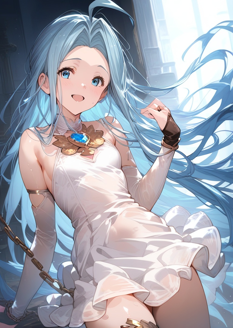 1girl,  lyria \(granblue fantasy\),  long hair on Tensor.Art