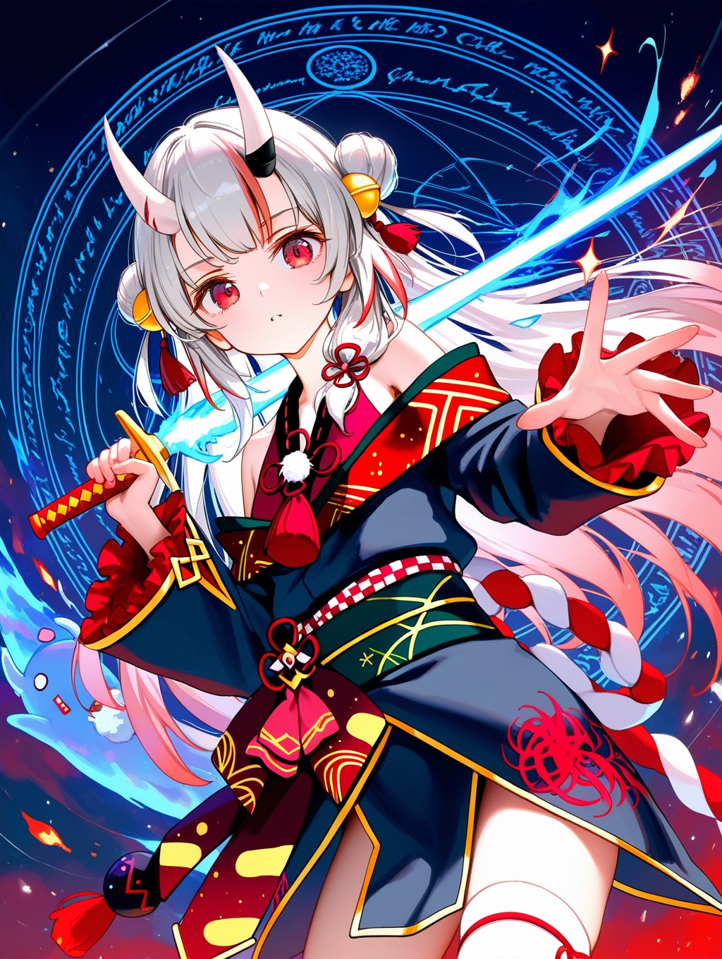 1girl,  solo,  nakiri ayame \(1st costume\) on Tensor.Art