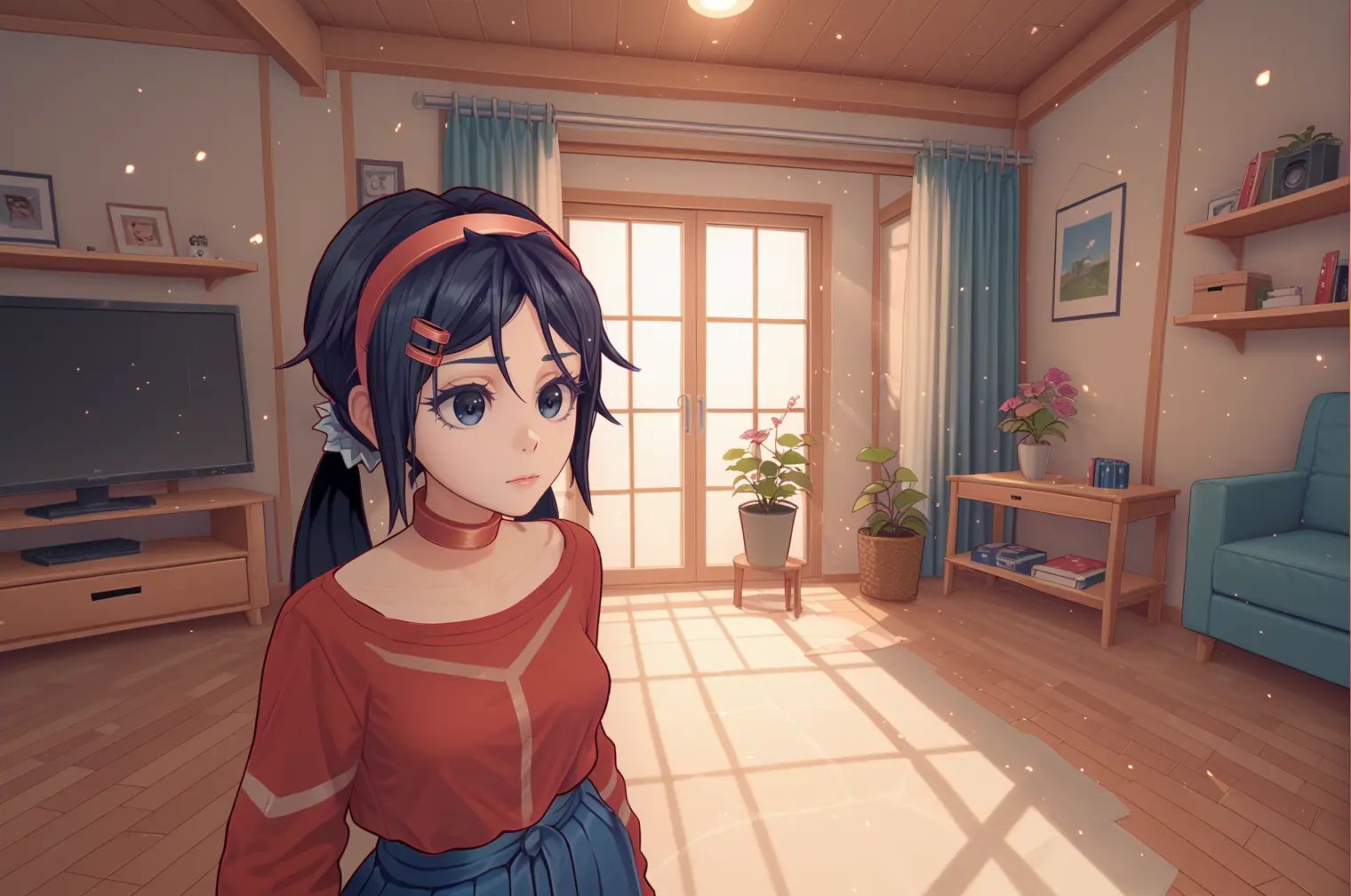 Mita,  1girl,  low twintails on Tensor.Art