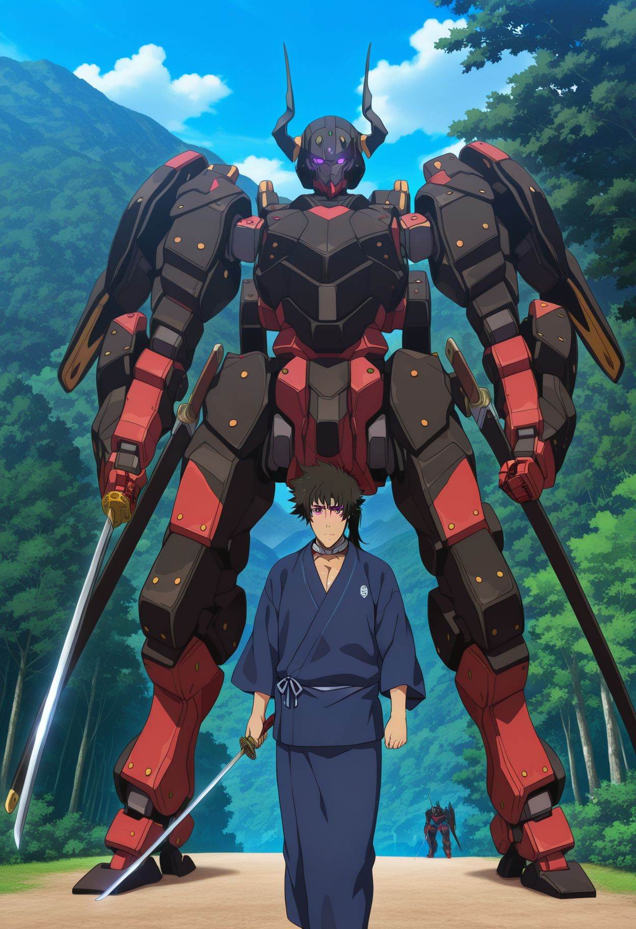 kuromukuro_(mecha),  mecha,  robot on Tensor.Art