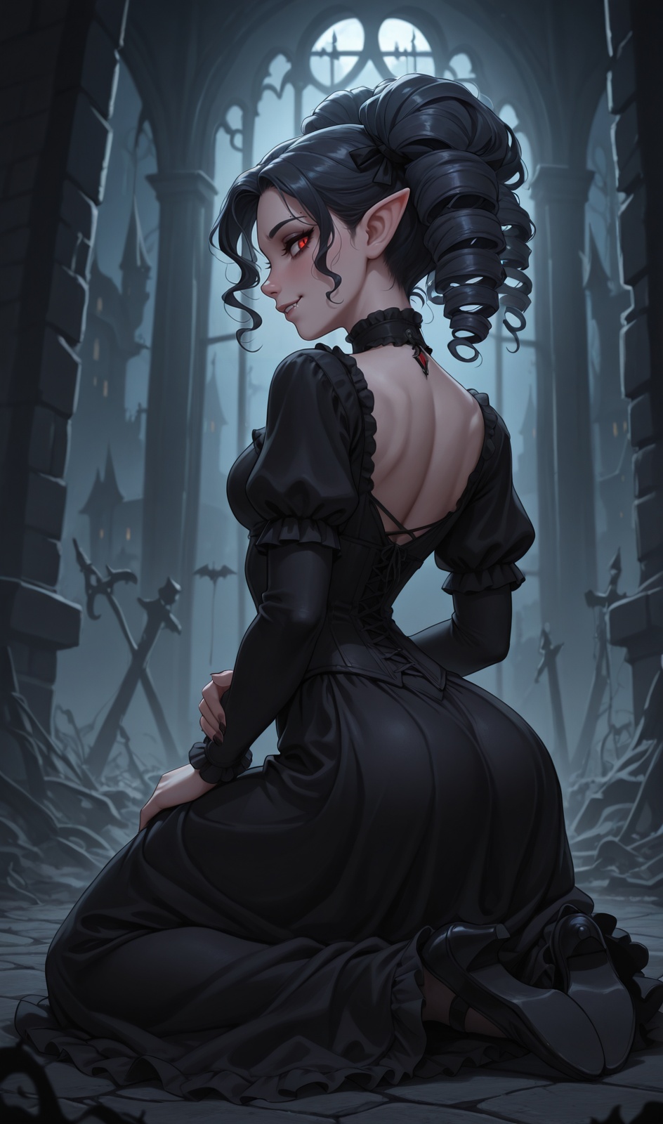 dark haunted castle scene,  powerful imagery,  epic dark cinematic on Tensor.Art