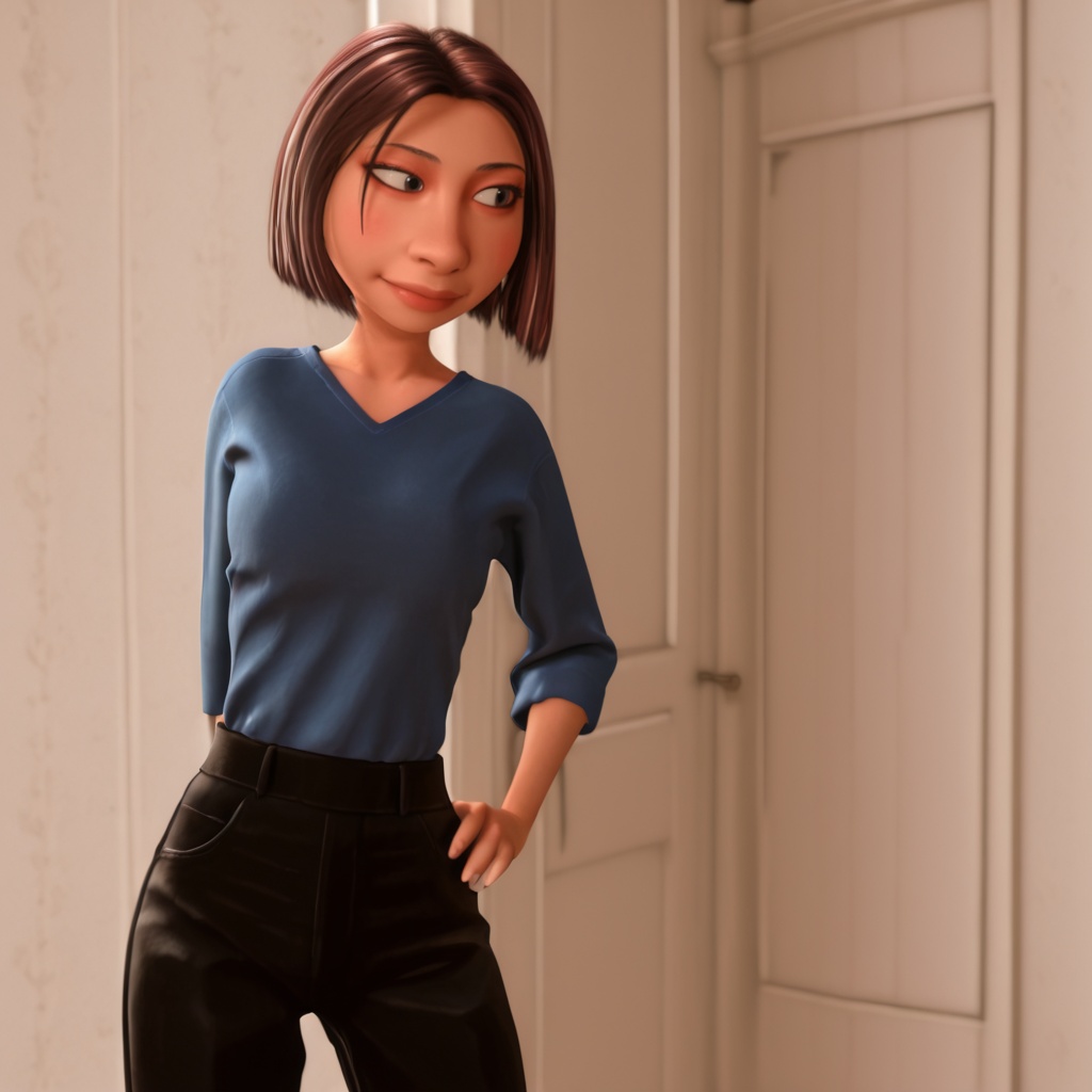 ColetteBlue,  1girl,  short hair on Tensor.Art