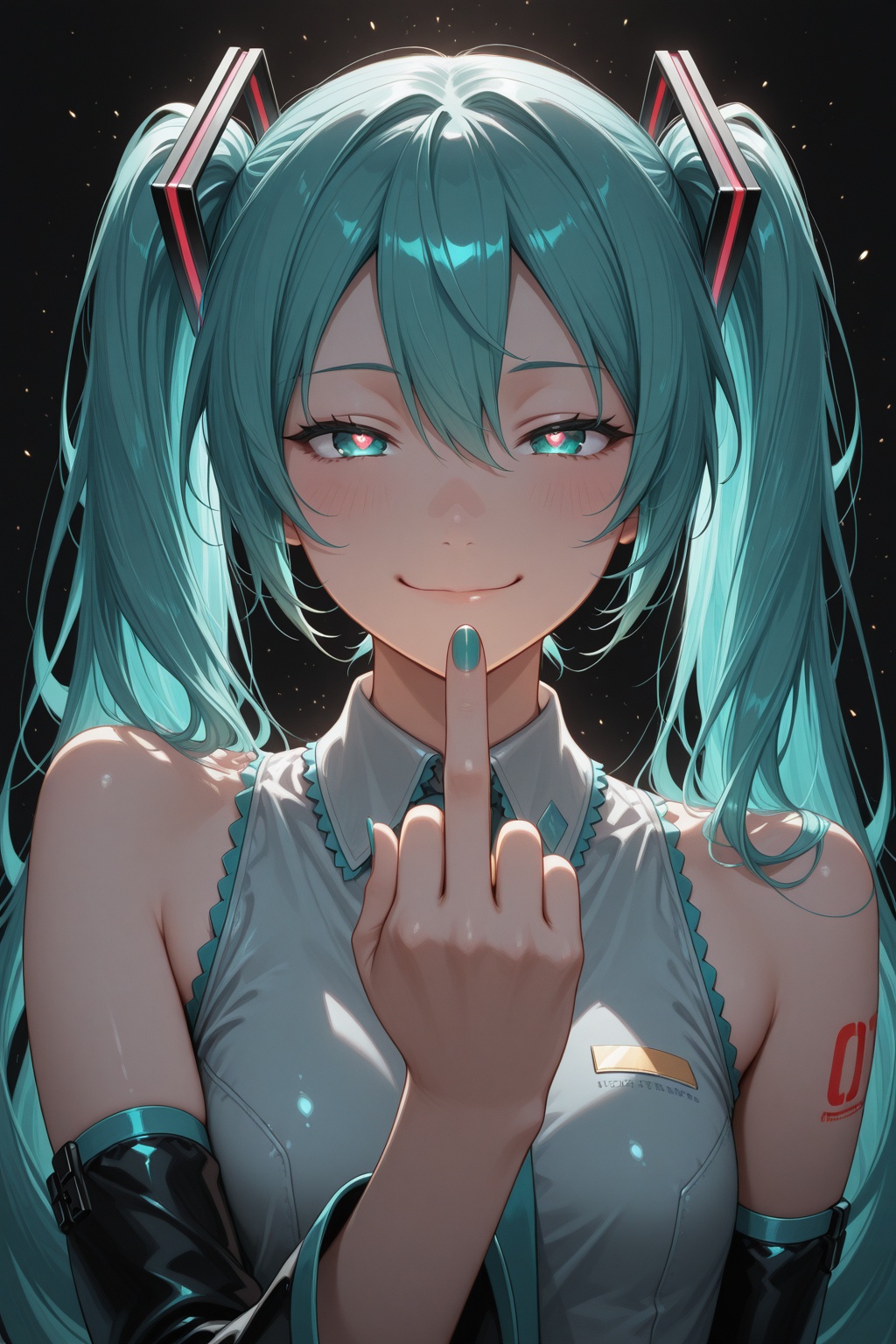 embedding:lazypos,  Hatsune Miku,  limited palette on Tensor.Art