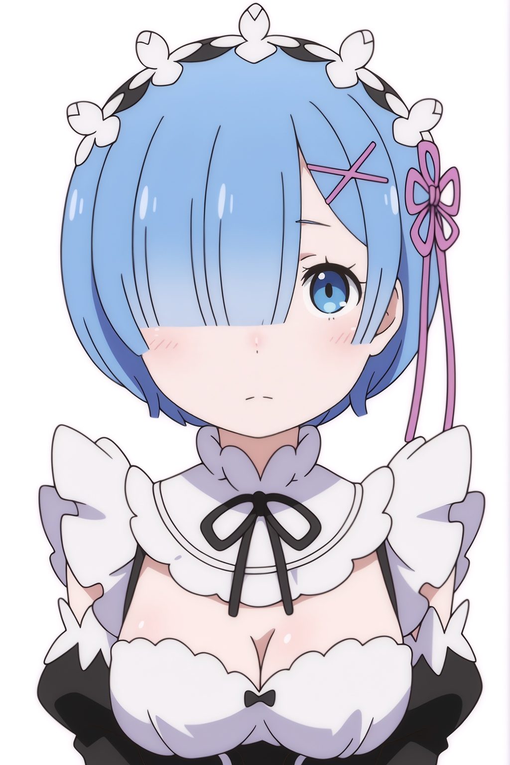 rem (re:zero),  roswaal mansion maid uniform on Tensor.Art