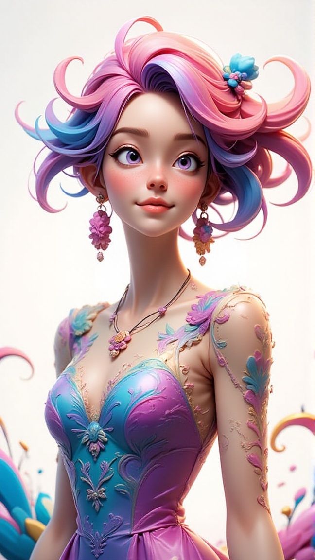 3d,  pixar style,  In a cinematic shot with vibrant color theme on Tensor.Art