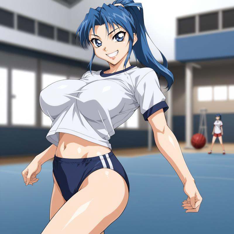school,  blurred background,  grin on Tensor.Art