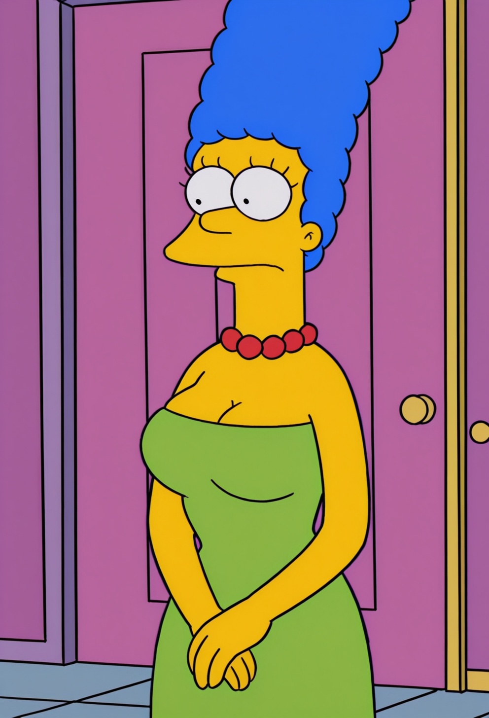 zzmargesimpsonzz,  1girl,  blue hair on Tensor.Art