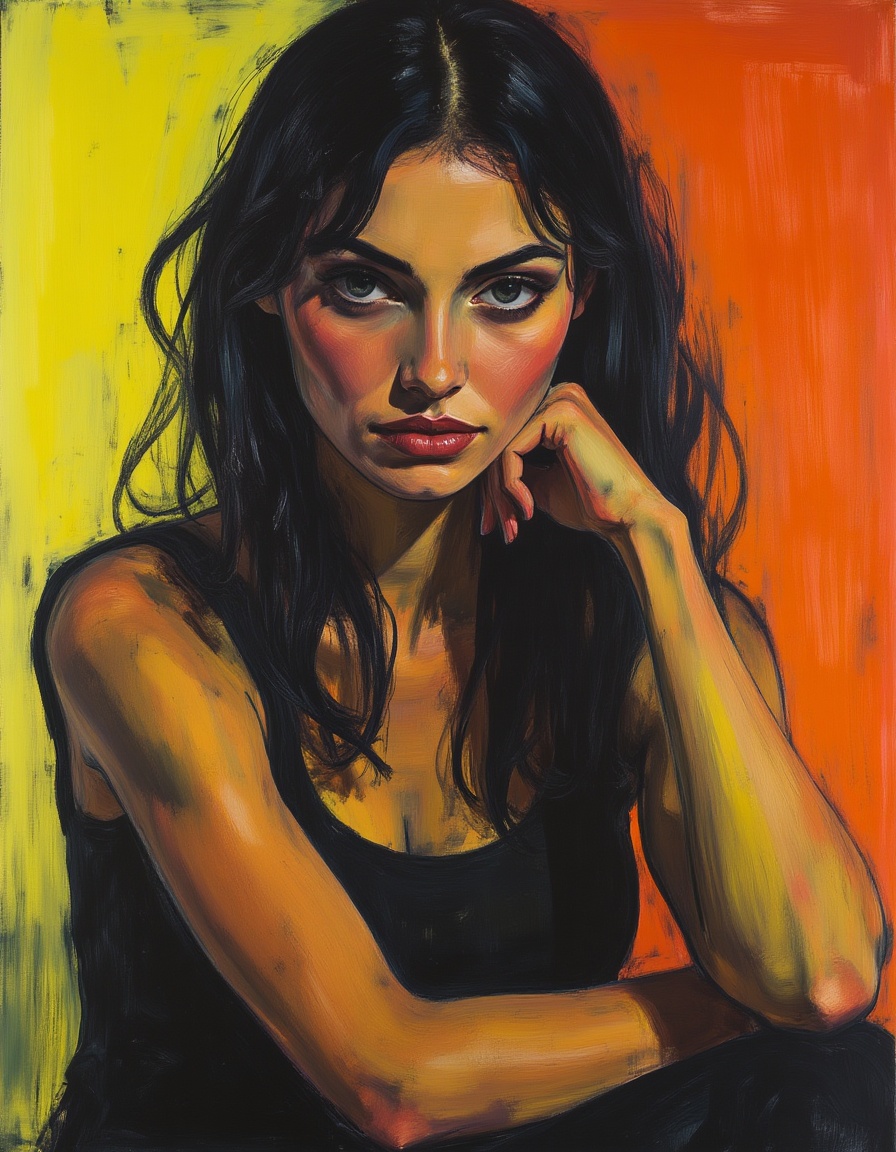 m0d3rnstr0k3s Portrait of a woman on Tensor.Art