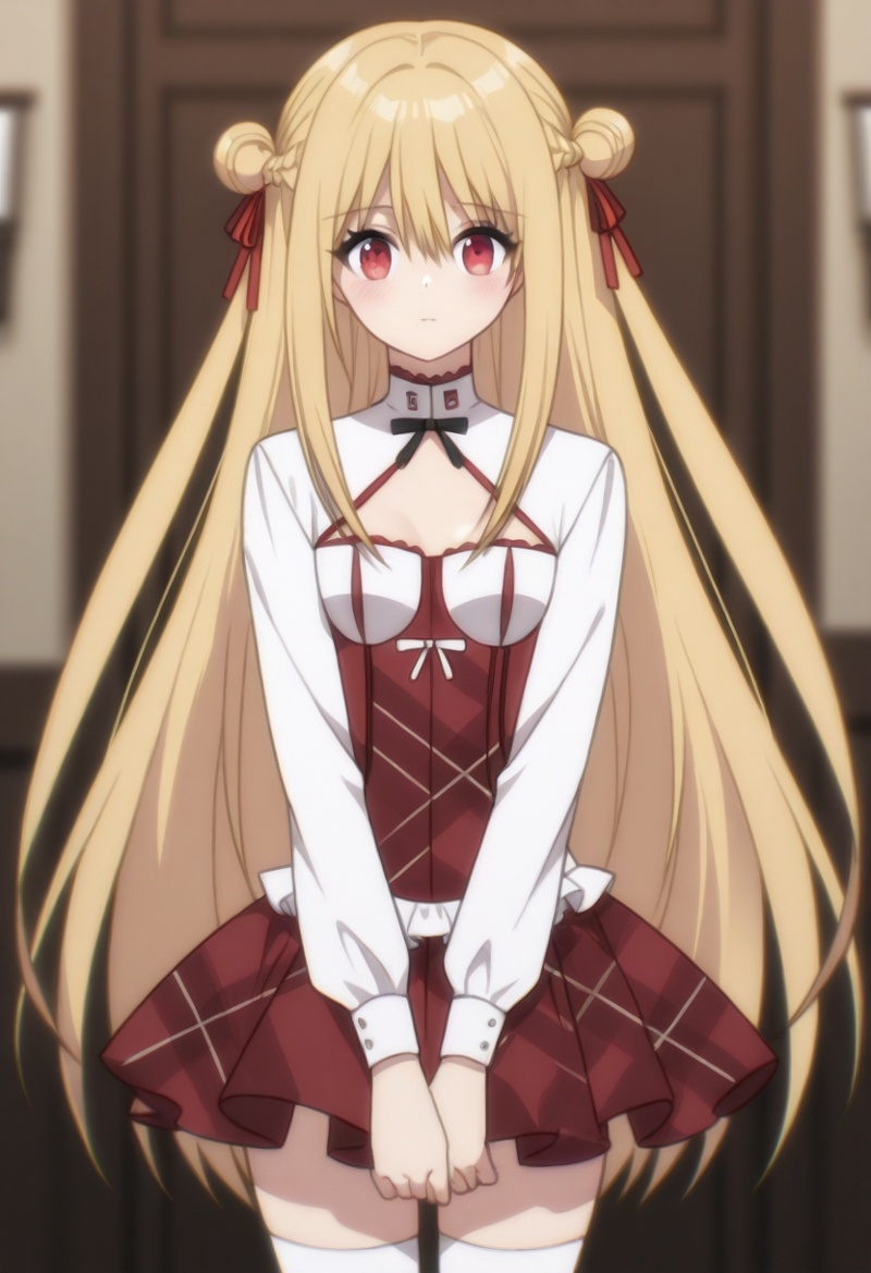 apmil,  1girl,  blonde hair on Tensor.Art