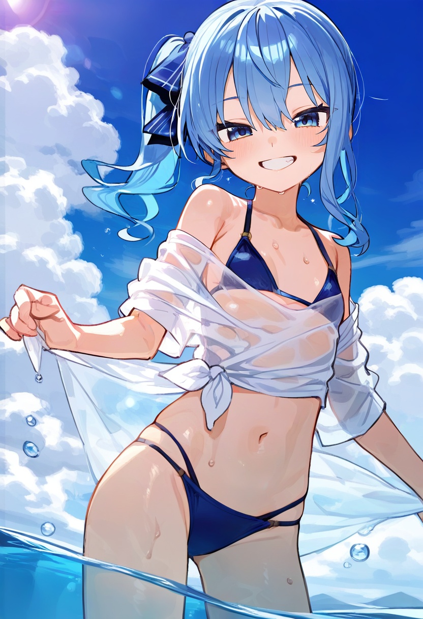 1girl,  hoshimachi suisei,  hololive on Tensor.Art