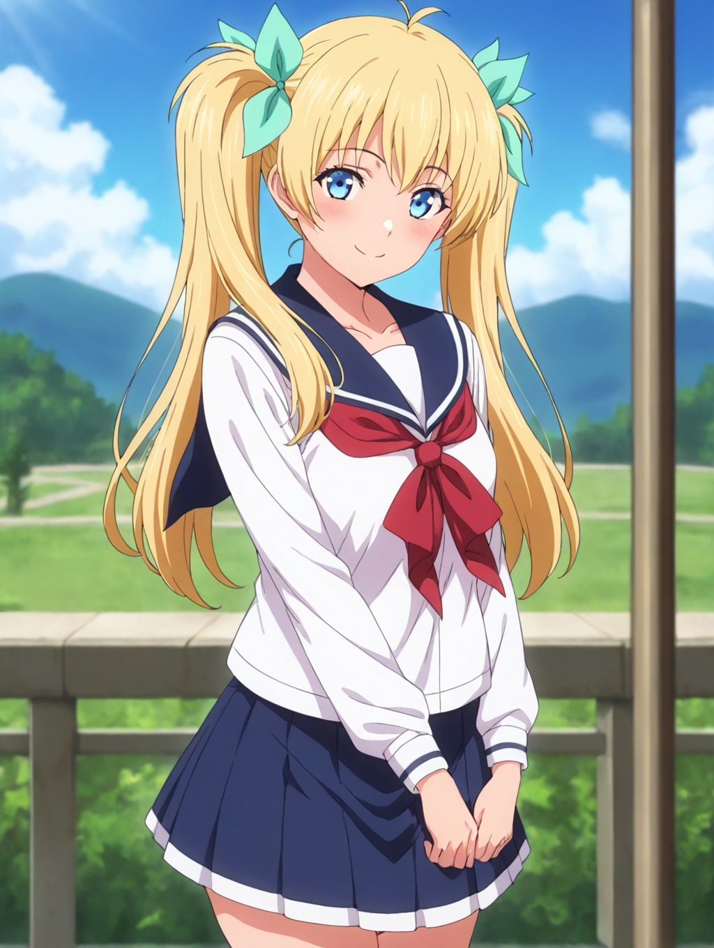 nanase yuzu,  twintails,  1girl on Tensor.Art