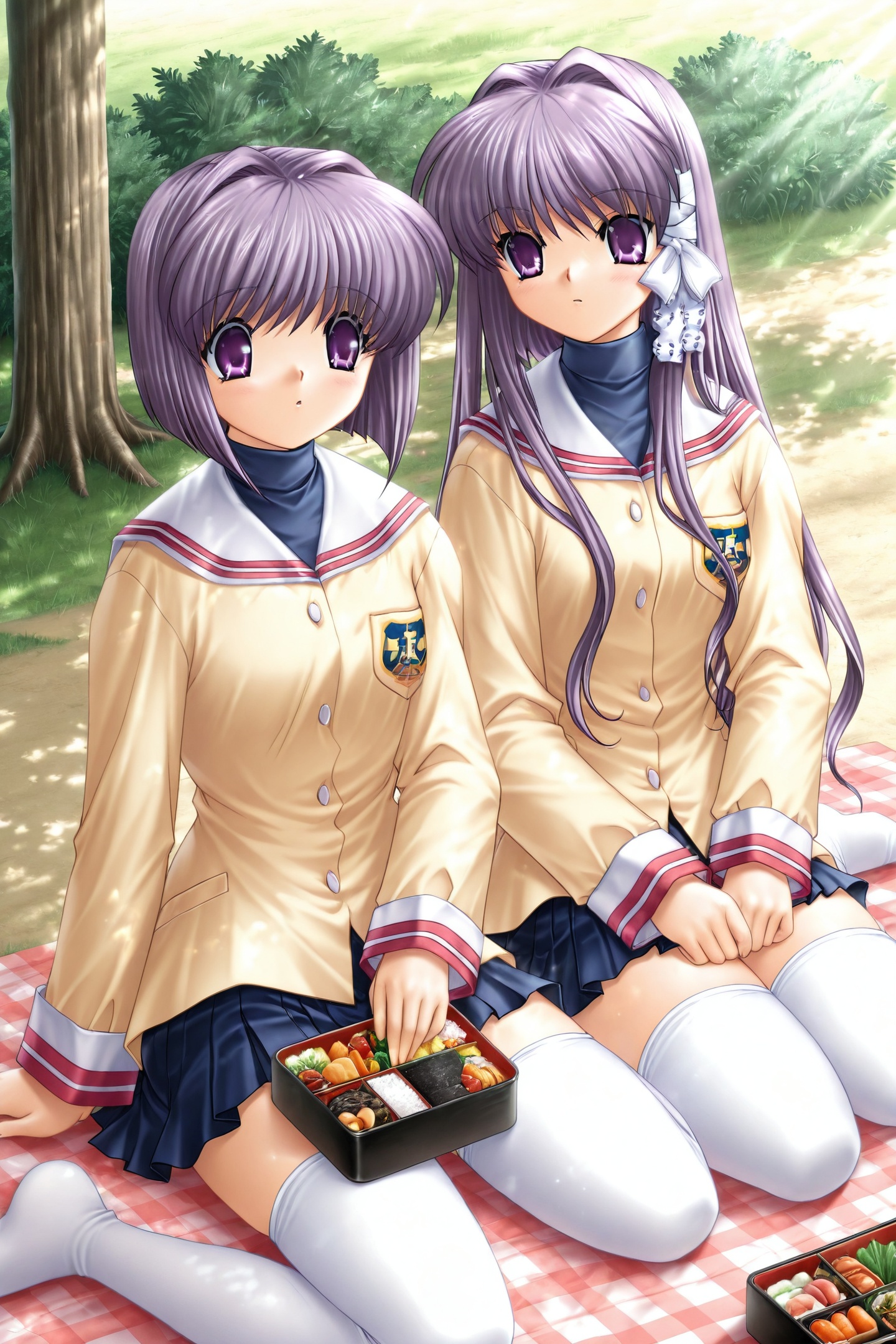 Ryou Fujibayashi,  Game CG Style,  Kyou Fujibayashi on Tensor.Art