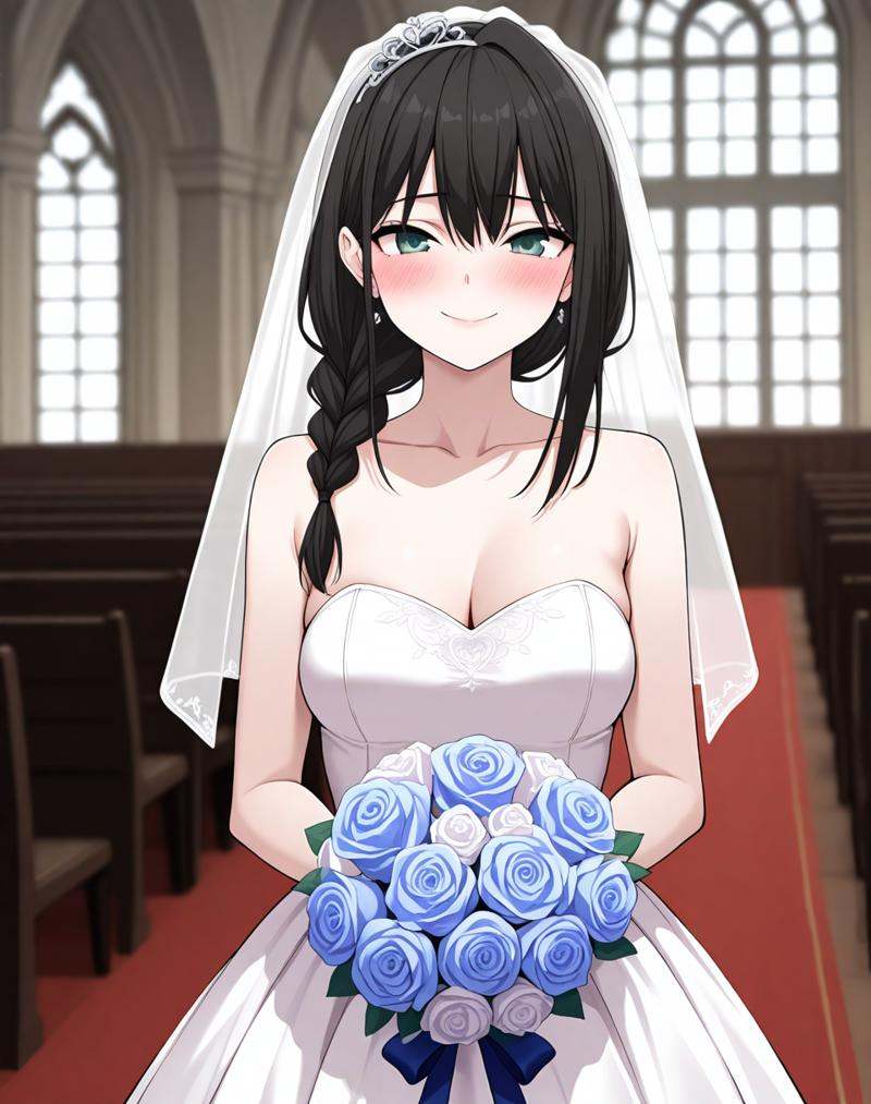 yoo_na-ri,  black hair,  medium hair on Tensor.Art