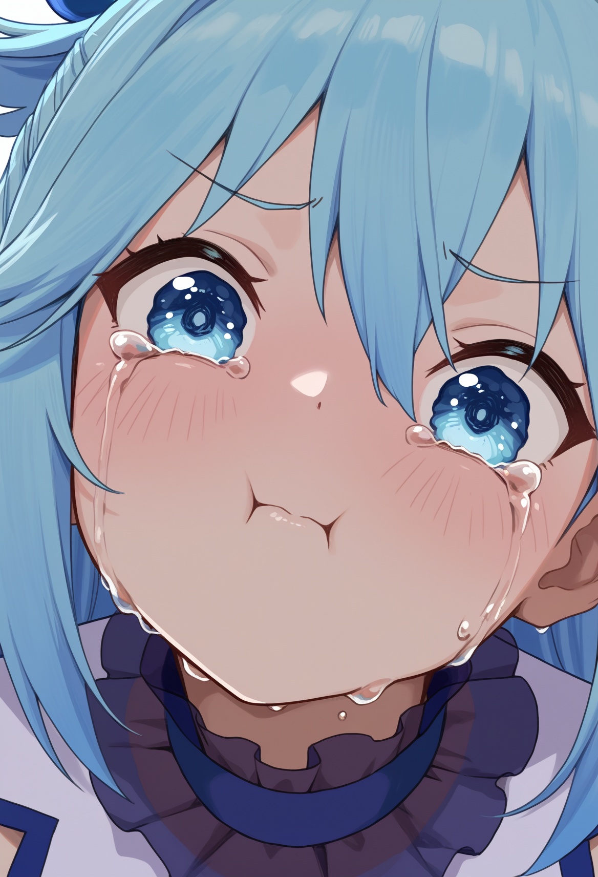 1girl,  aqua konosuba,  crying on Tensor.Art