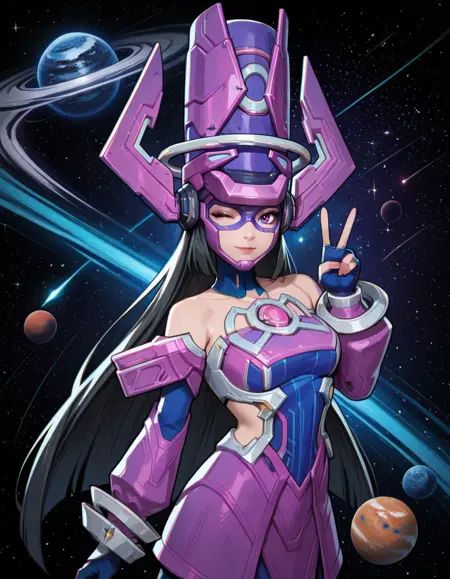 glctamrxl,  purple eyes,  helmet on Tensor.Art