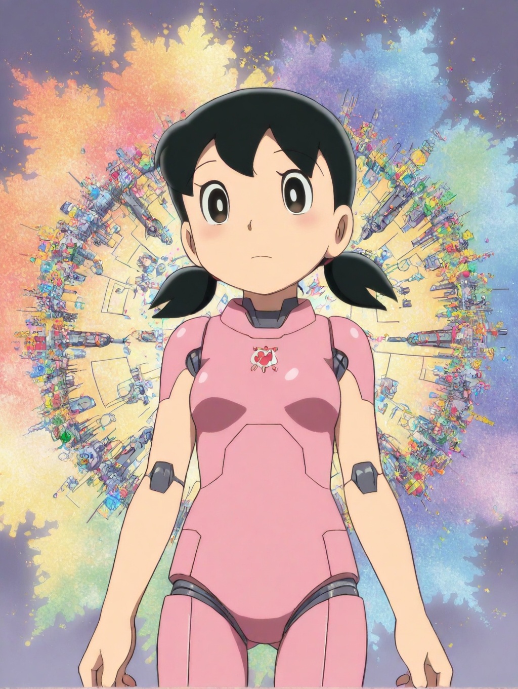 minamoto shizuka,  low twintails,  cowboy shot on Tensor.Art
