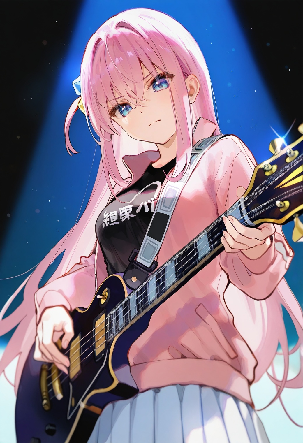 1girl,  gotoh hitori,  kessoku band on Tensor.Art