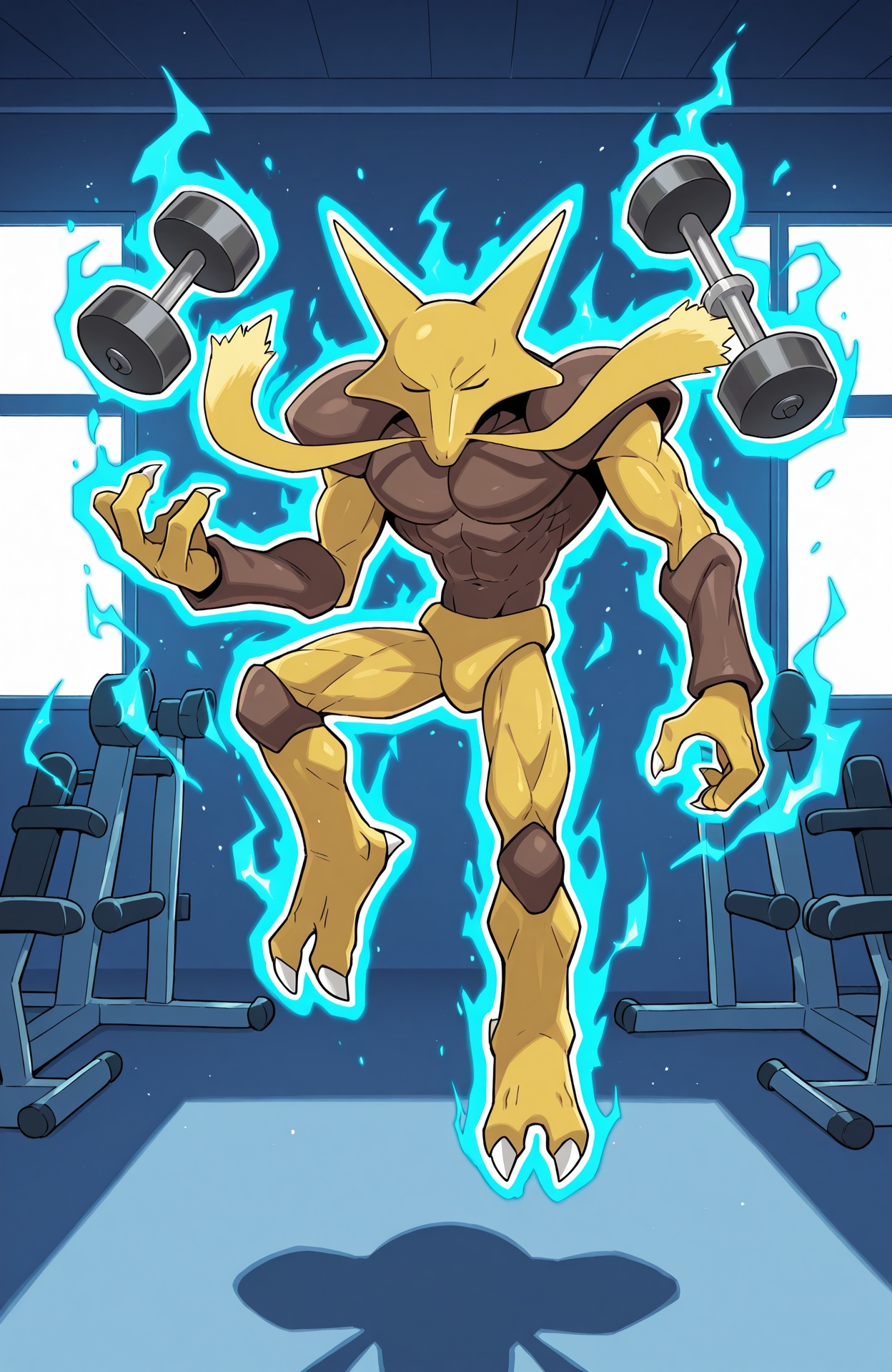r50_alakazam,  solo,  anthro on Tensor.Art