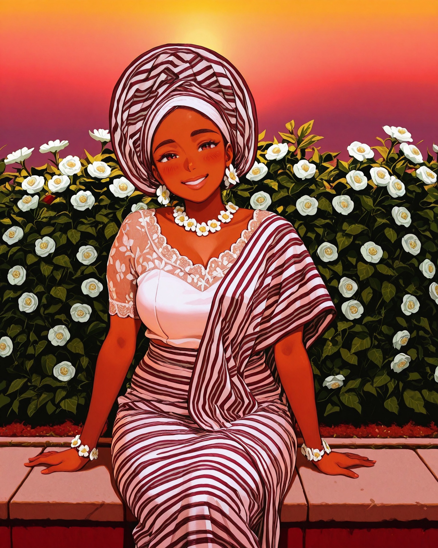 1girl,  asooke,  asooke headdress on Tensor.Art