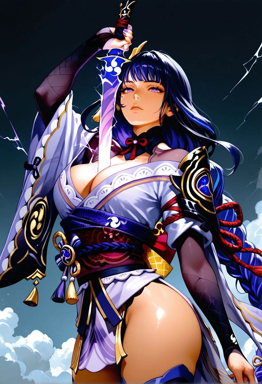 Smooth_Quality,  1girl,  raiden shogun on Tensor.Art
