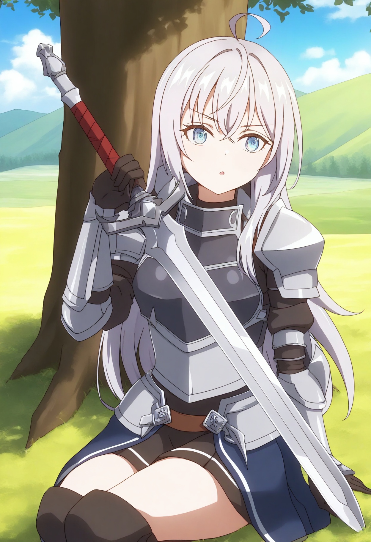 sysdeep_alisa,  silver hair,  blue eyes on Tensor.Art