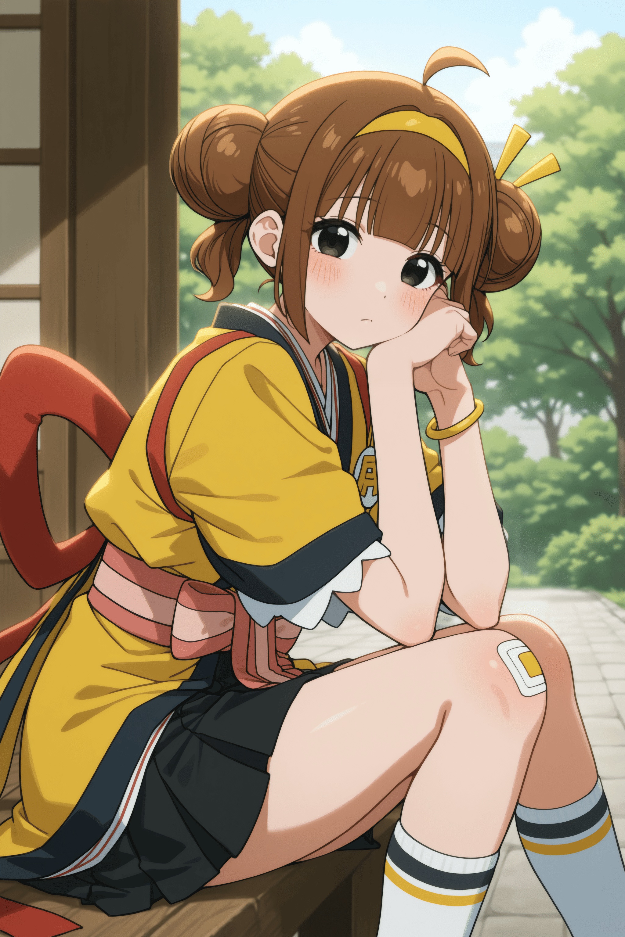 1girl,  imadake tsukimi tabemi,  brown hair on Tensor.Art