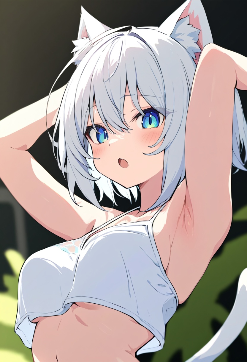 armpits,  1girl,  solo on Tensor.Art