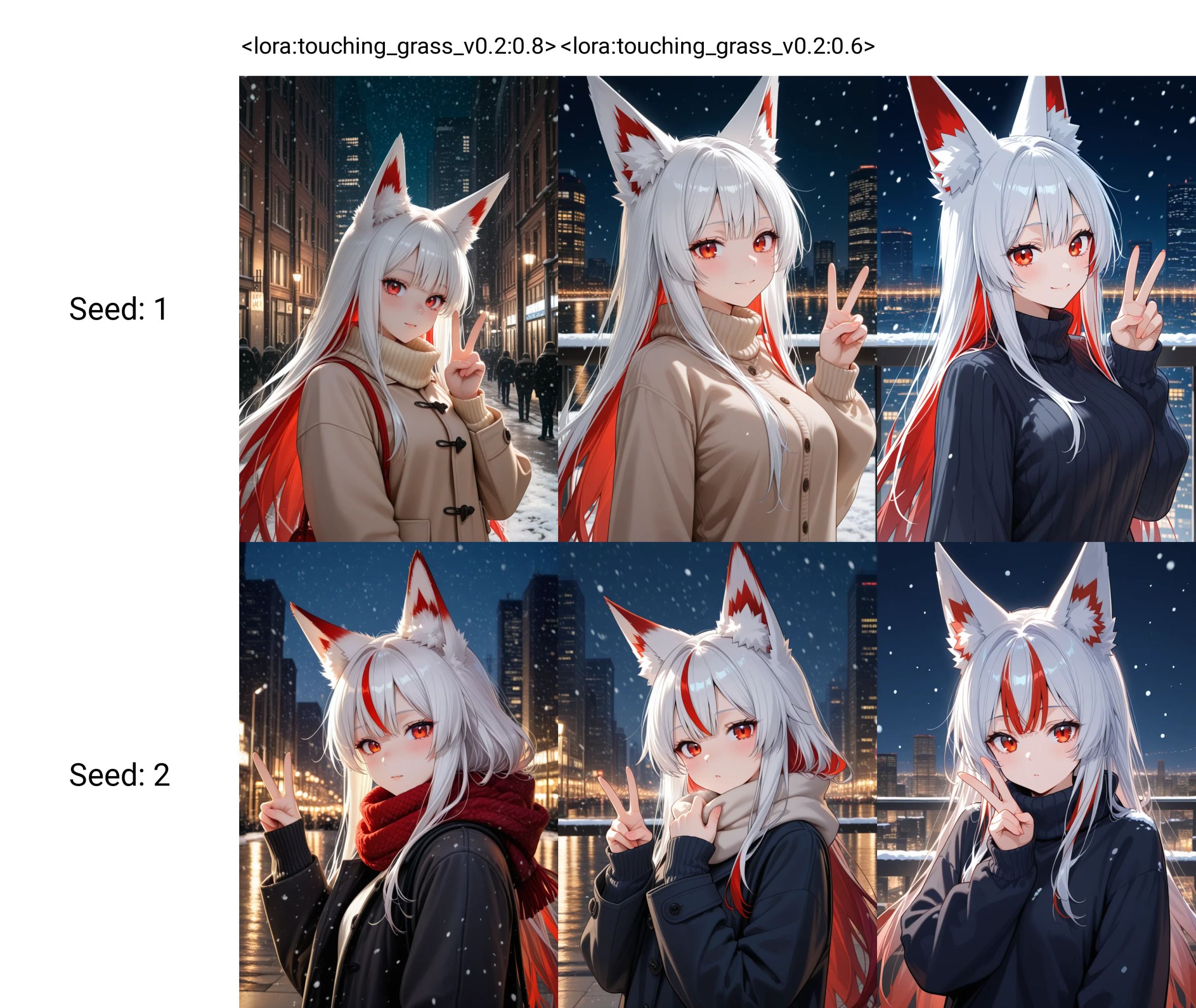 1girl,  fox ears,  red hair on Tensor.Art