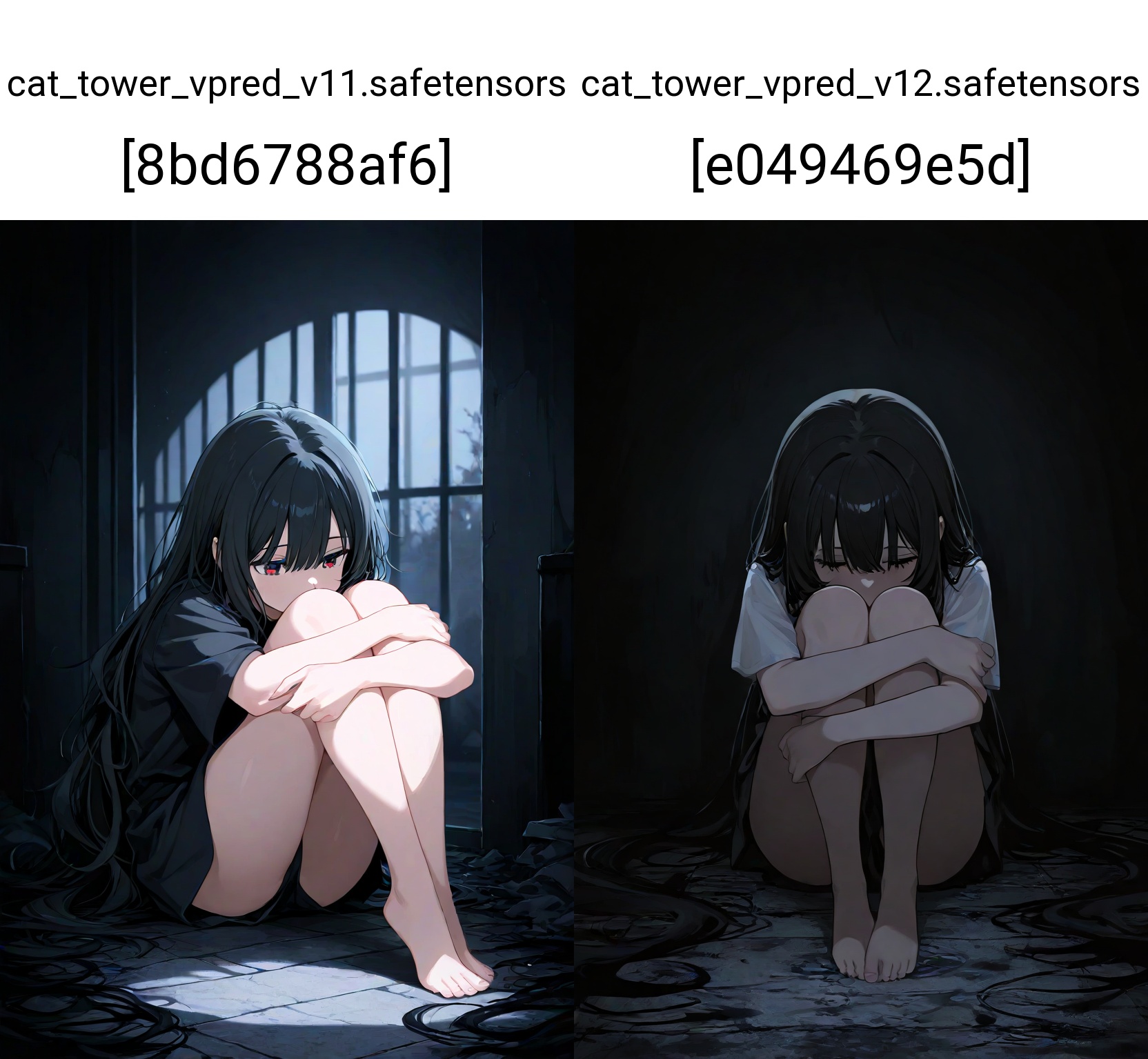 dark,  1girl,  sitting on floor on Tensor.Art