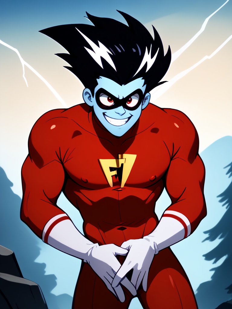 1boy,  freakazoid,  muscular on Tensor.Art
