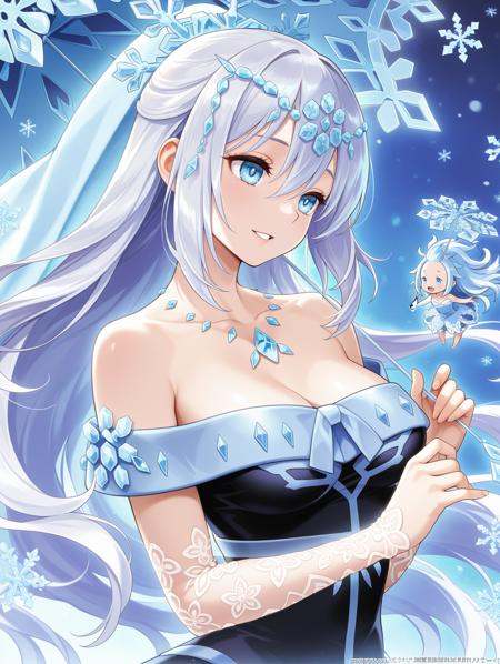 teardrop the rikka queen,  2girls,  smile on Tensor.Art