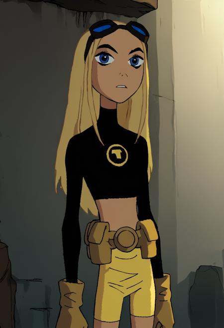 Terra,  1girl,  yellow shorts on Tensor.Art