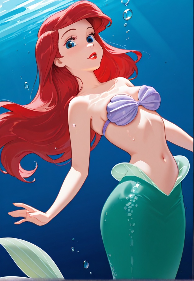 ariel,  1girl,  solo on Tensor.Art