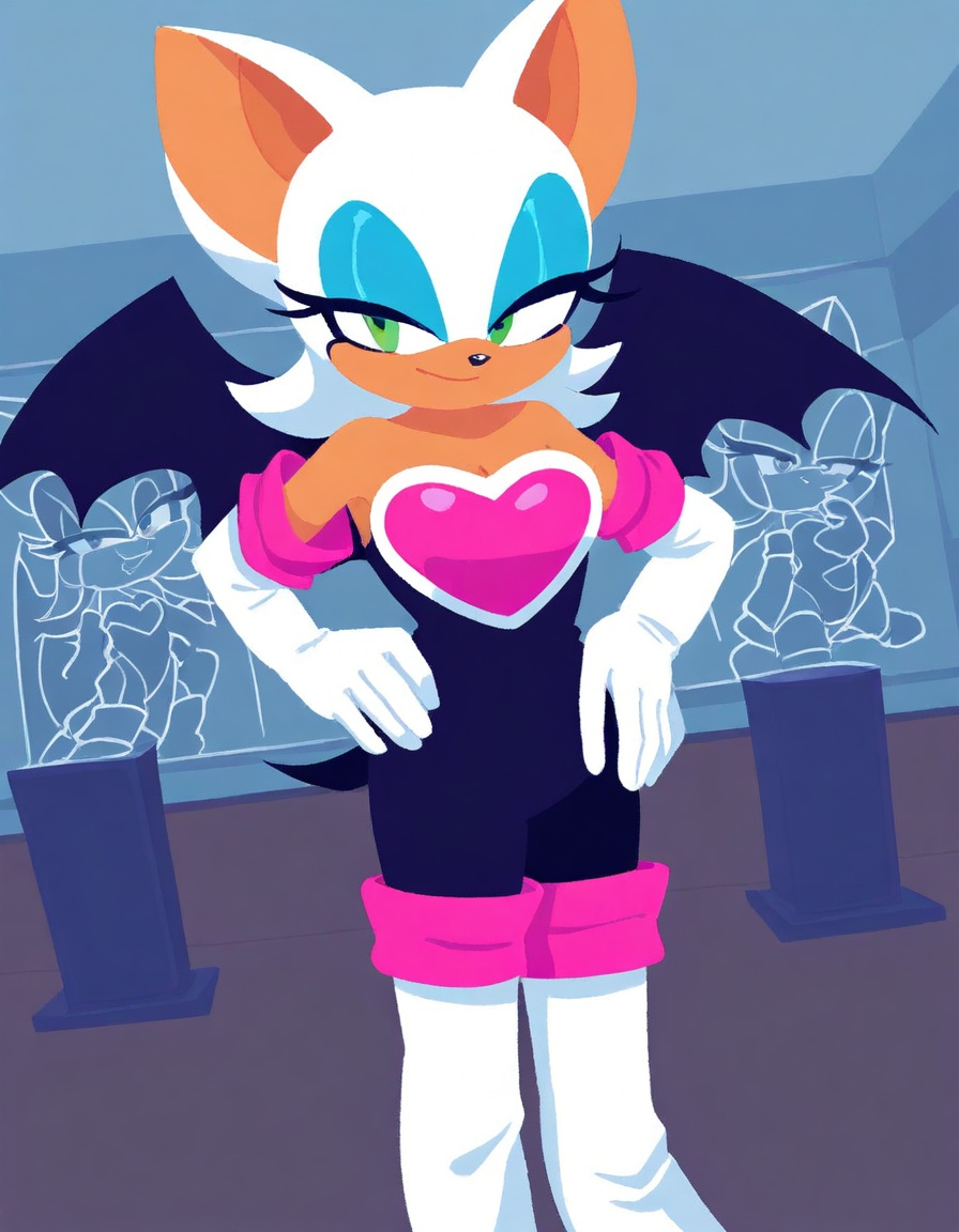 rouge,  animal ears,  bat ears on Tensor.Art