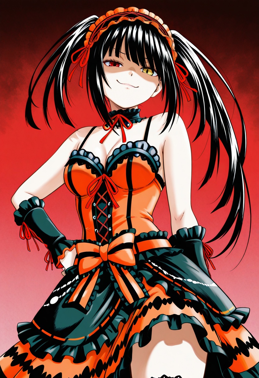 nyoro_nyorozou_XLL,  tokisaki kurumi,  smug on Tensor.Art