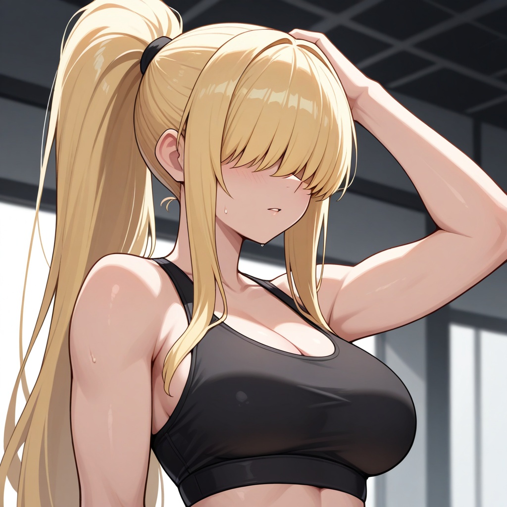 masterpiece,  best quality,  hair_over_eyes on Tensor.Art
