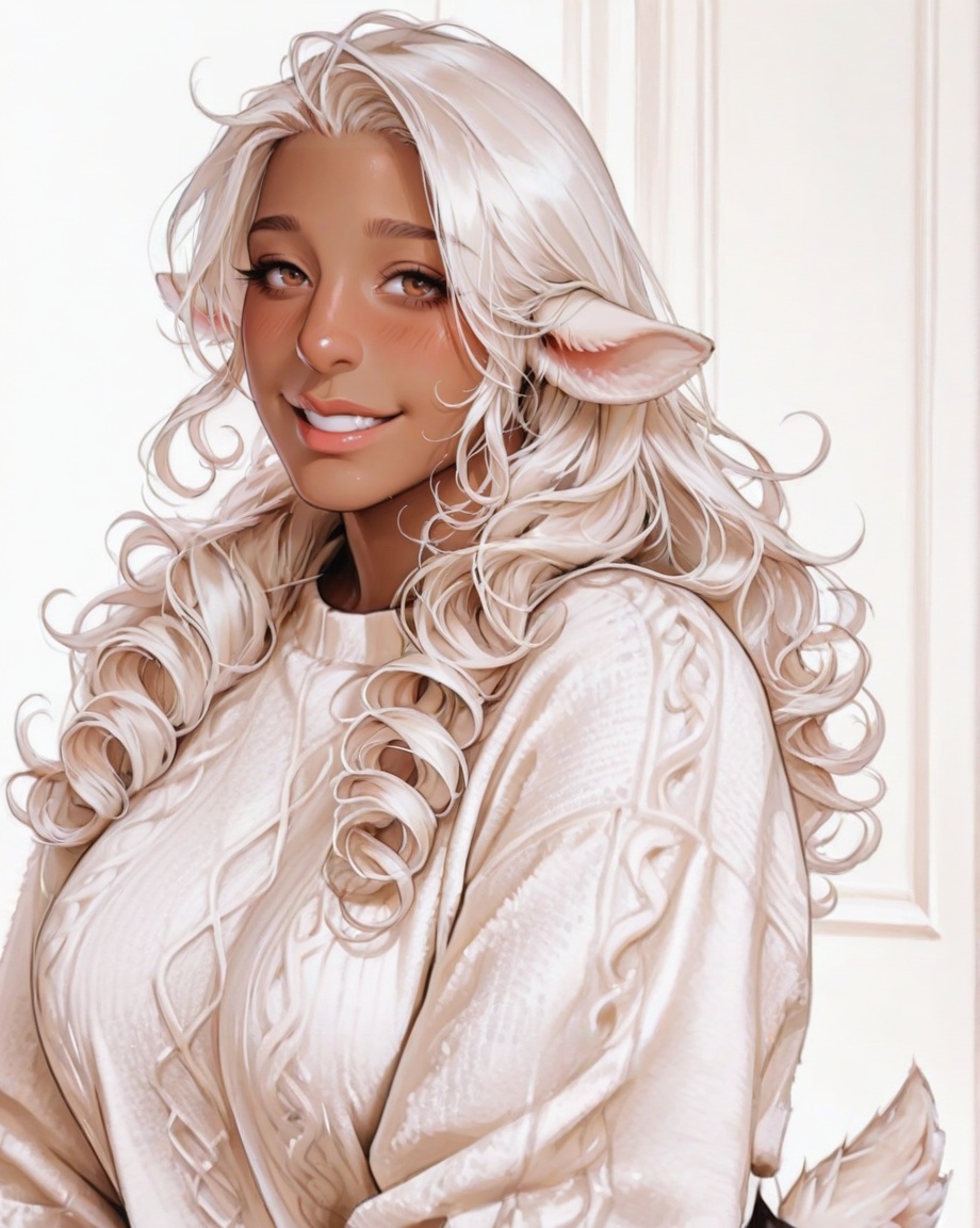 female focus,  solo,  mature on Tensor.Art
