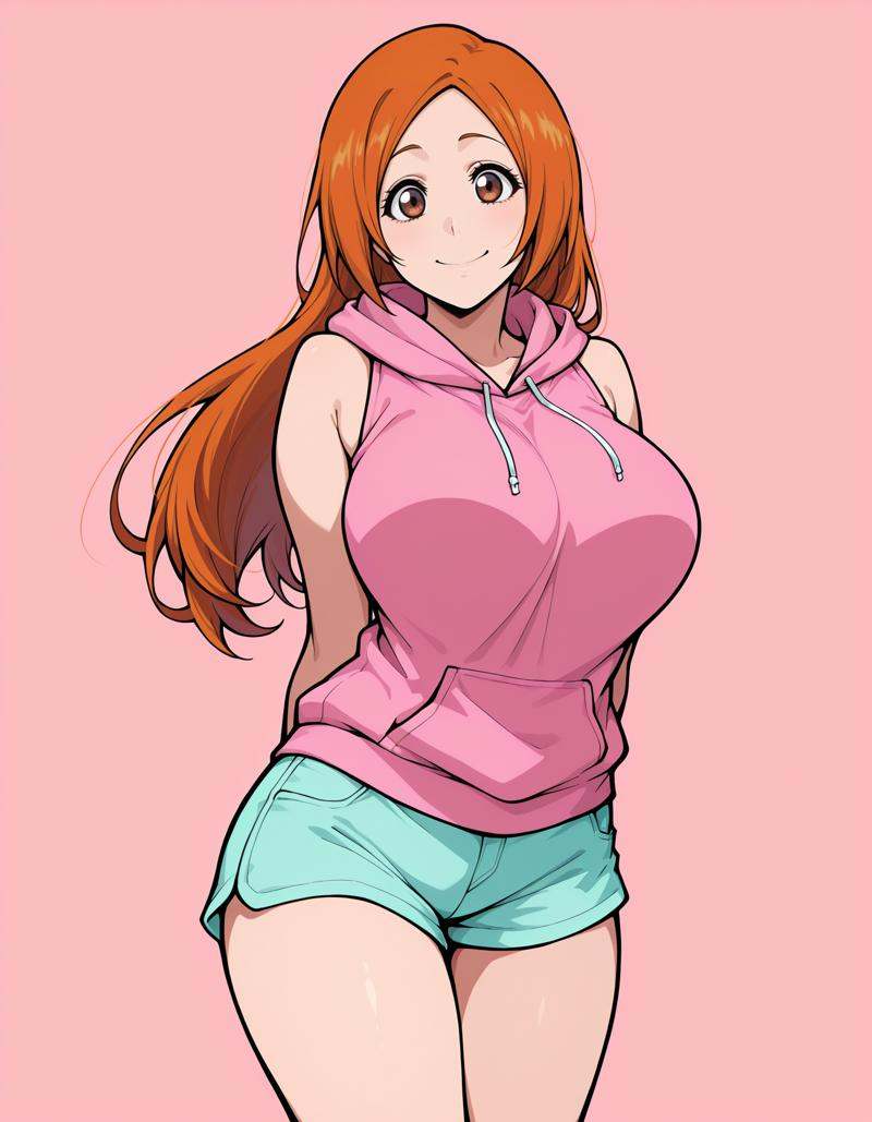 0rihime,  long hair,  orange hair on Tensor.Art