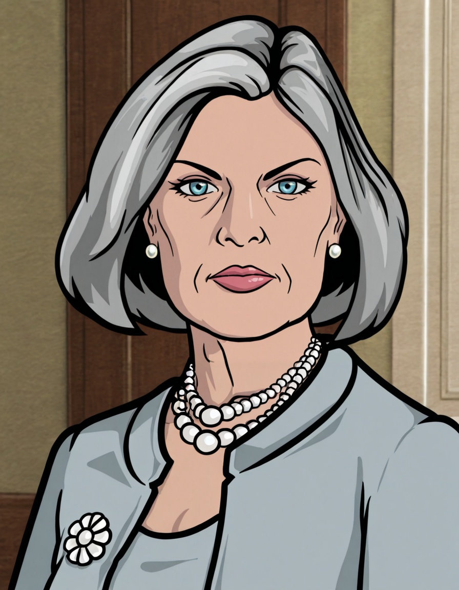 mlryarcr,  mature female,  grey hair on Tensor.Art