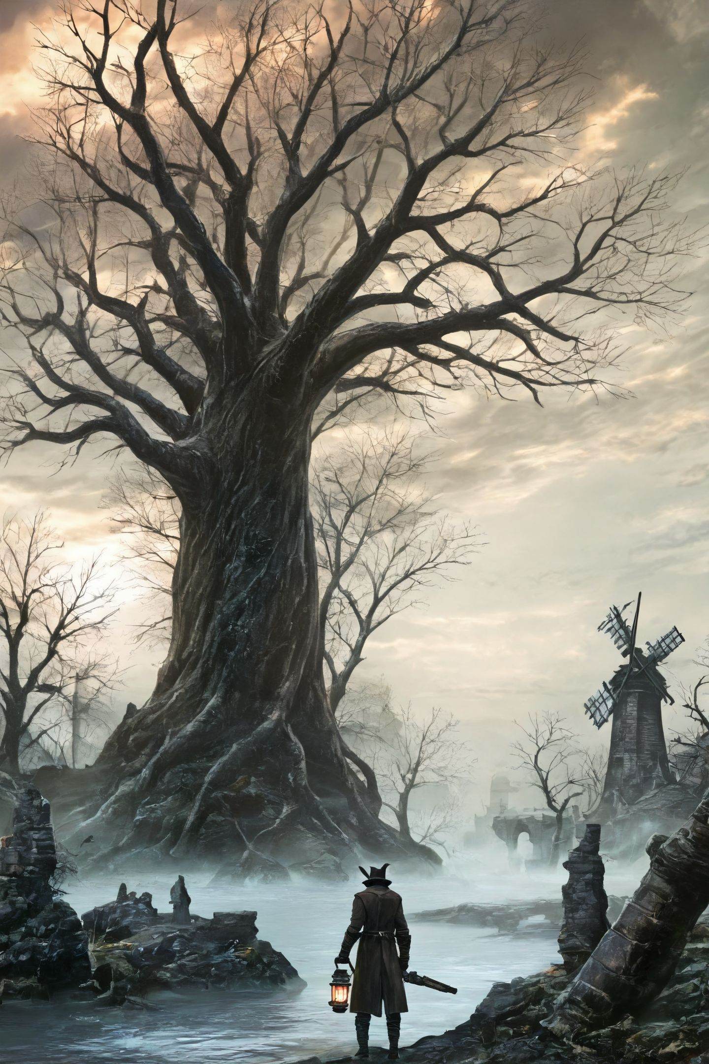 scenery,  tree,  outdoors on Tensor.Art