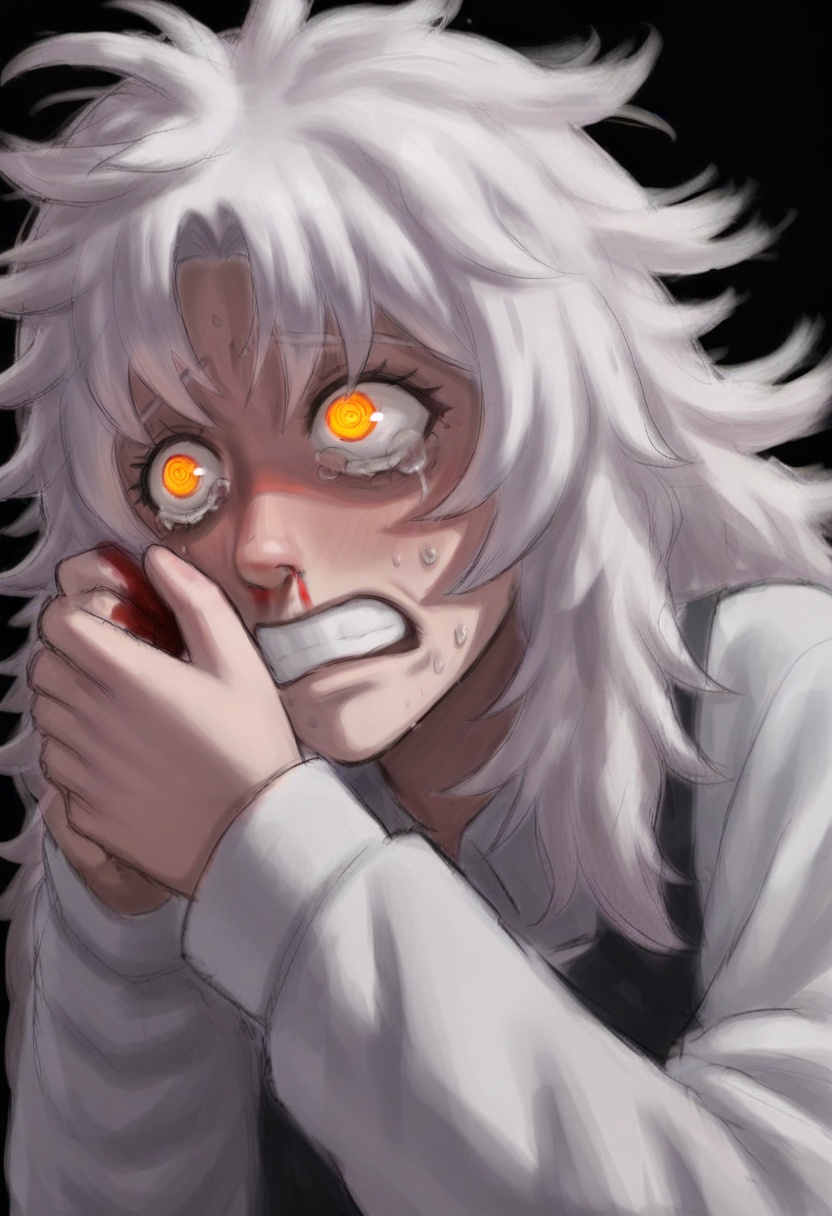 solo,  white hair,  1girl on Tensor.Art