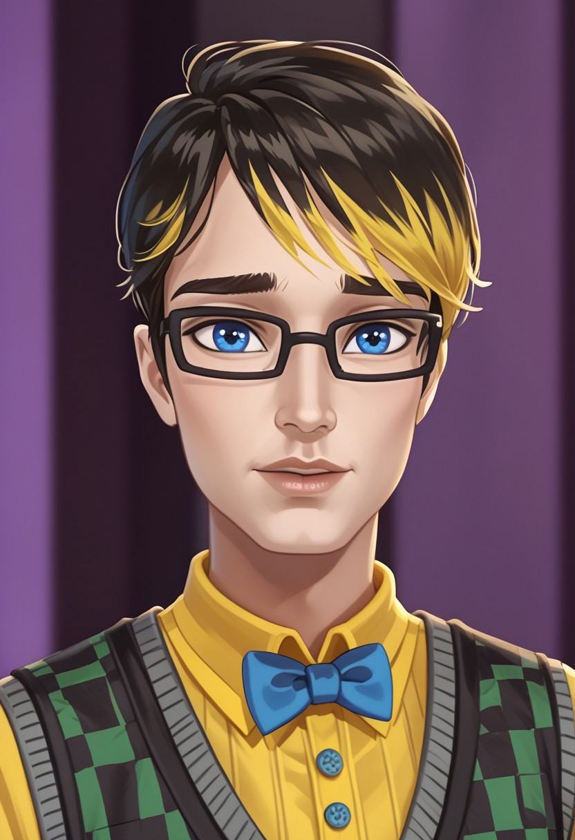 jackson jekyll,  Blue eyes,  pale skin on Tensor.Art