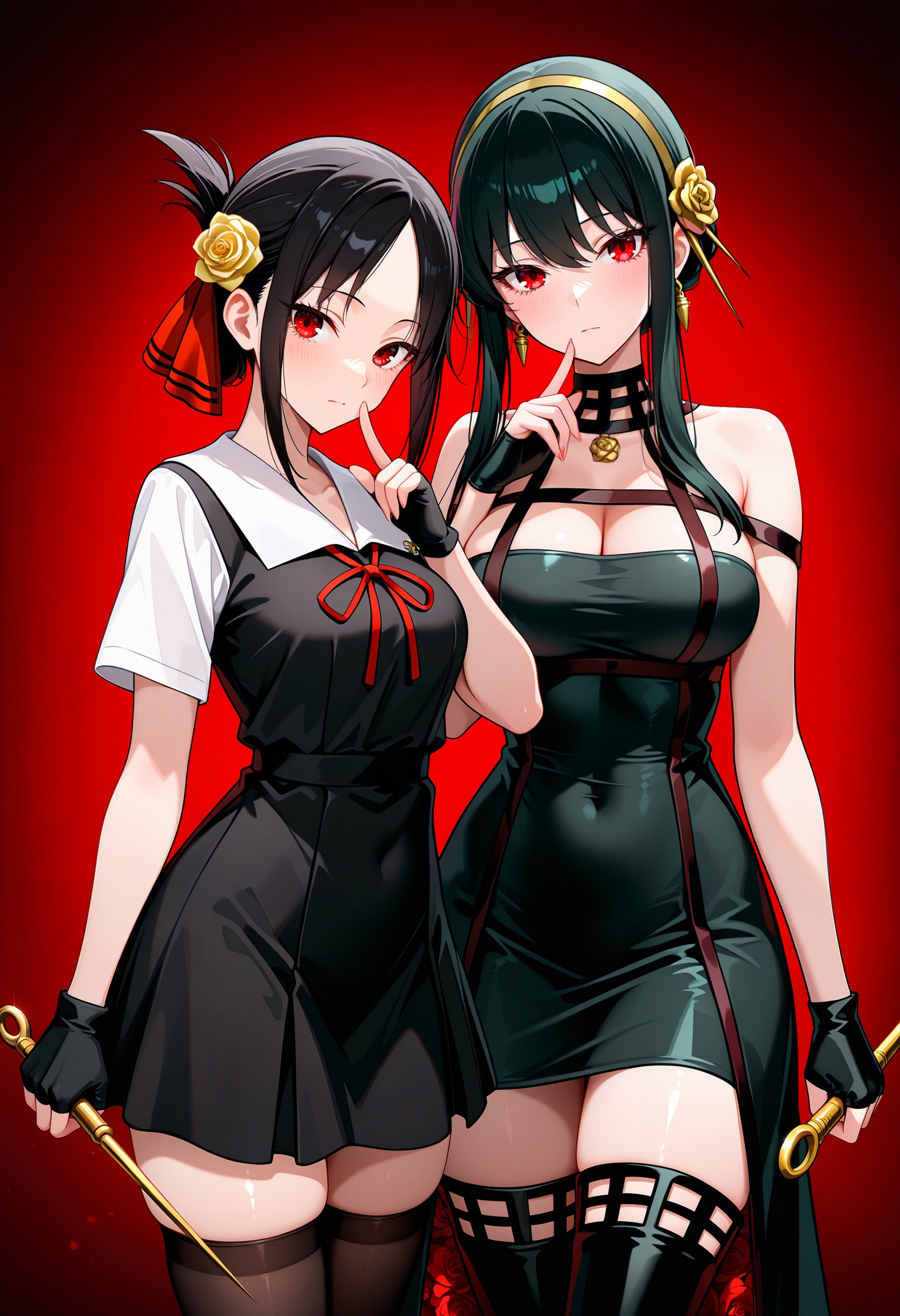 lazypos,  shinomiya kaguya,  yor briar on Tensor.Art