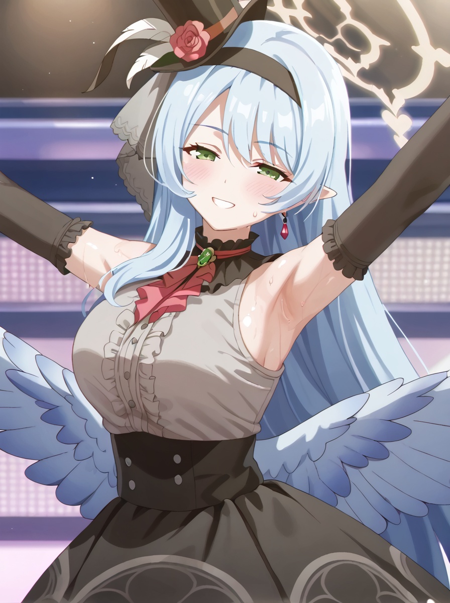 detailed background,  shiny skin,  posing on Tensor.Art