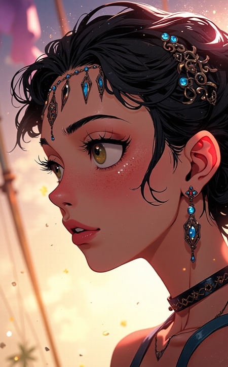 anime,  niji,  (off-center composition on Tensor.Art