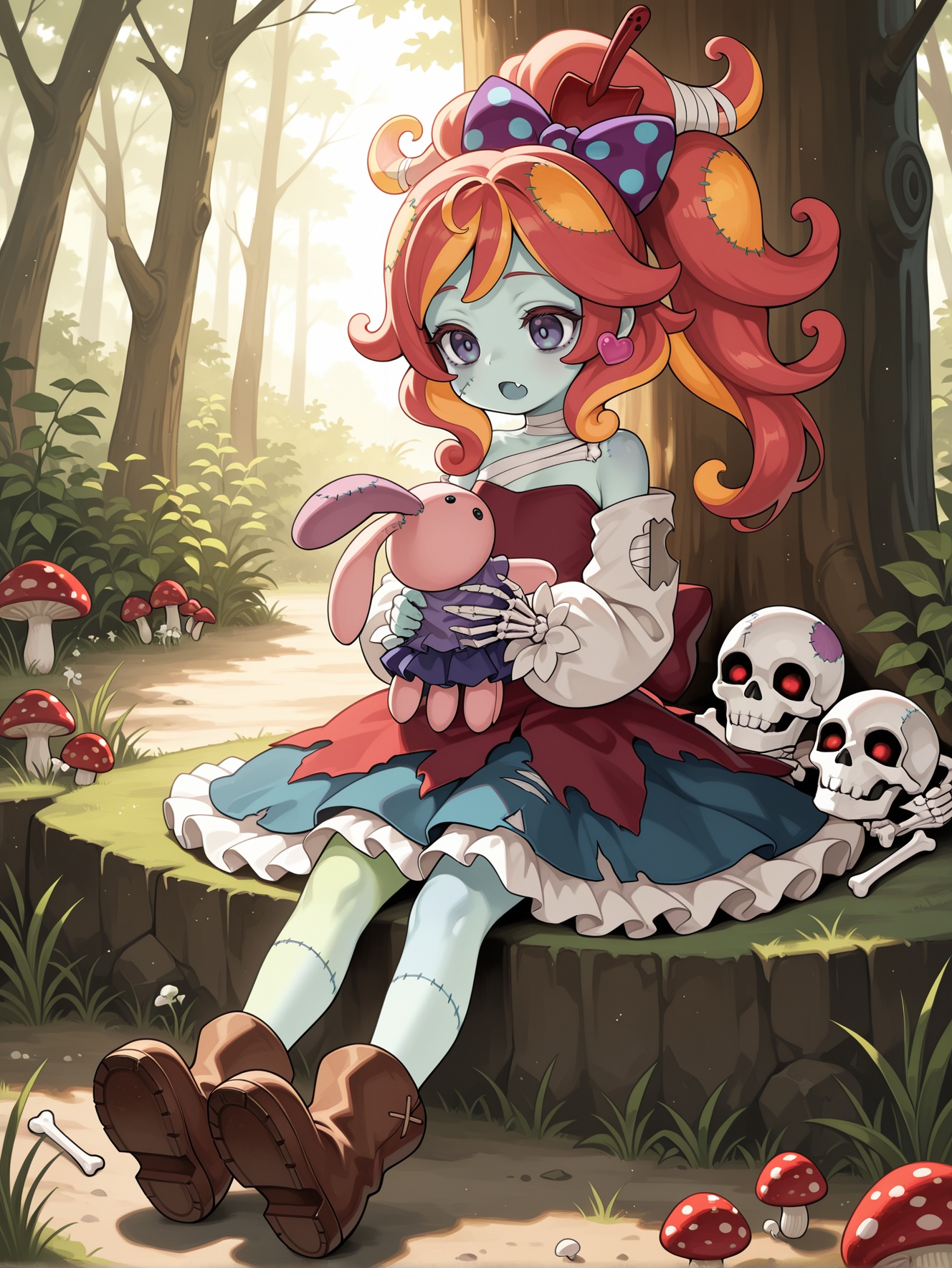 zombina,  mushroom,  1girl on Tensor.Art
