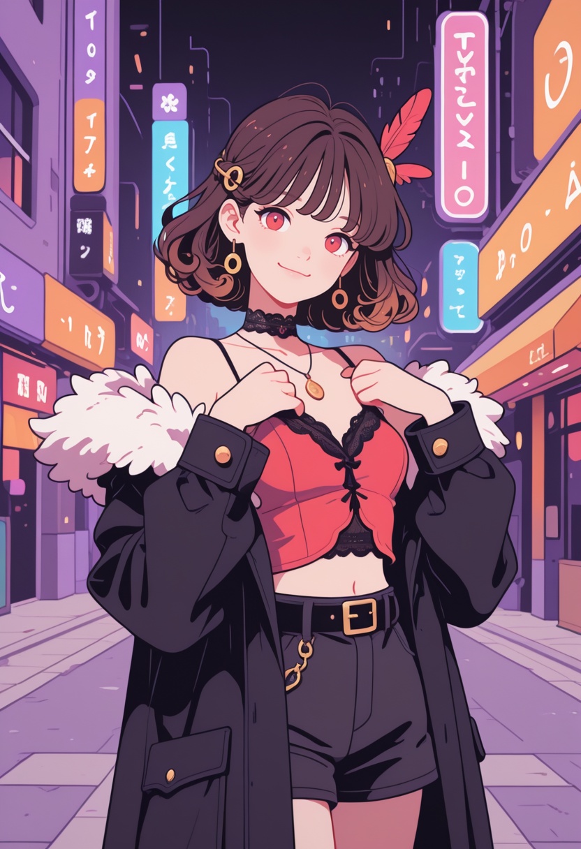 1girl,  solo,  smile on Tensor.Art