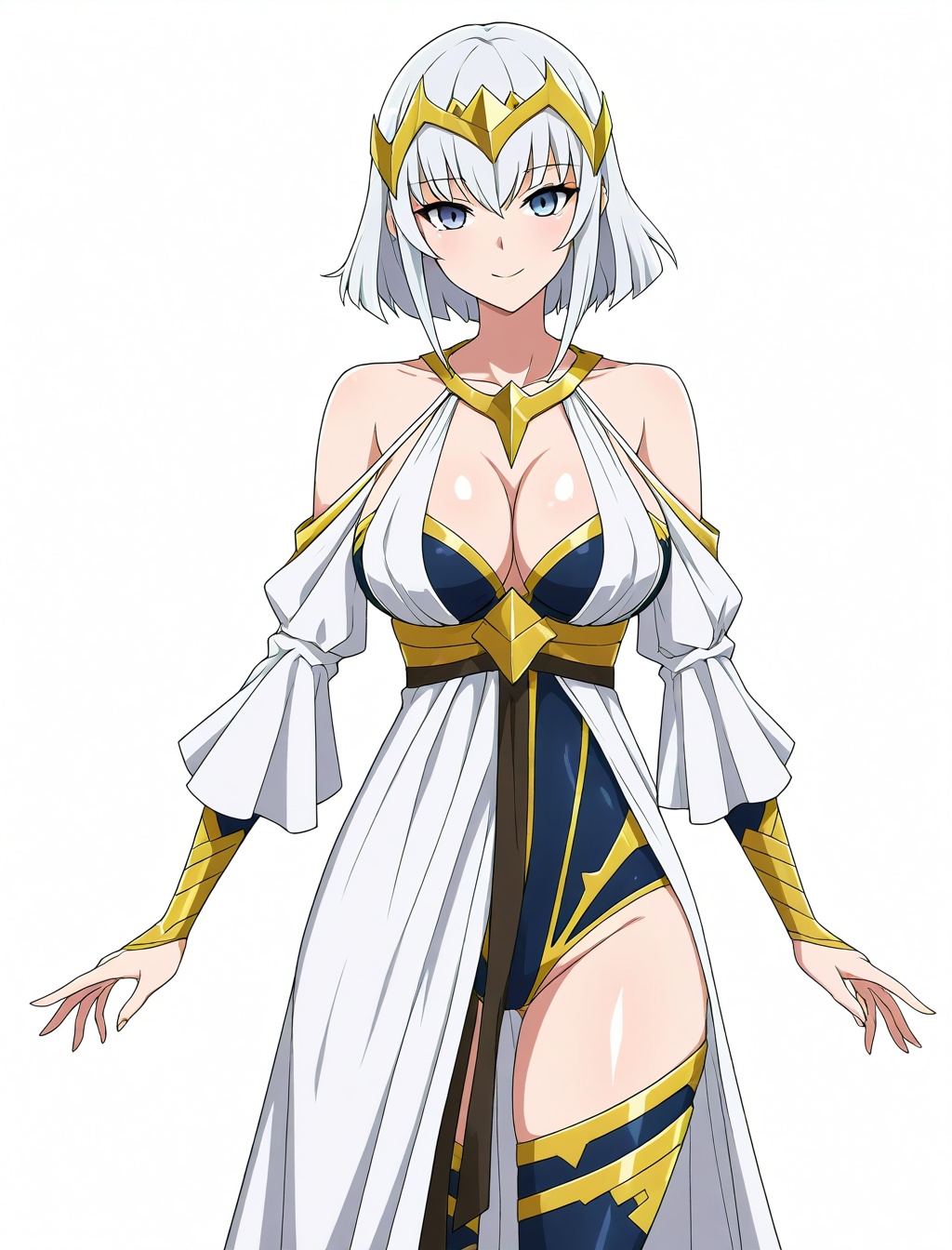 carmeara,  darkness heels,  white dress on Tensor.Art